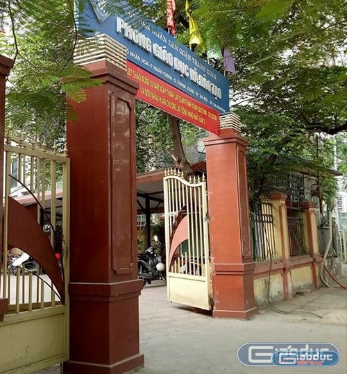 Trụ sở Phòng Giáo dục và Đào tạo quận Thanh Xuân - Hà Nội. (Ảnh HC)