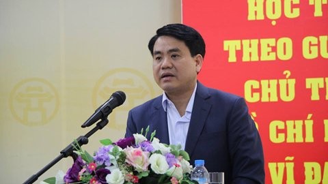 Chủ tịch Ủy Ban Nhân Dân thành phố Hà Nội Nguyễn Đức Chung. (Ảnh: Vietnamnet.vn)