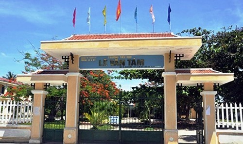 Trường tiểu học Lê Văn Tám (thành phố Tam Kỳ, Quảng Nam), nơi bà Nguyễn Thị Minh Trâm làm Hiệu trưởng đã để xảy ra sai phạm. (Ảnh: Báo Quảng Nam)