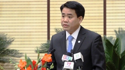 Chủ tịch Ủy ban Nhân dân Thành phố Hà Nội Nguyễn Đức Chung. (Ảnh: Báo Nhân Dân)