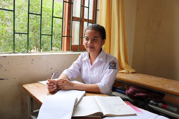 Em Bùi Thị Bích - học sinh lớp 9A, trường trung học cơ sở Phan Đình Phùng là học sinh duy nhất đạt giải Khuyến khích trong kỳ thi học sinh giỏi tỉnh năm 2017.