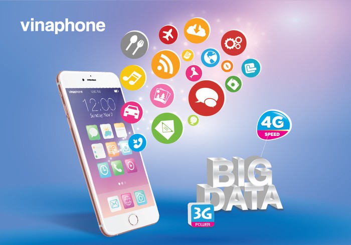 Kể từ ngày 3/7/2017, VinaPhone sẽ chính thức cung cấp gói cước DATA mới dùng chung trên mạng 3G, 4G với giá cước dung lượng theo tháng rẻ nhất trên thị trường.