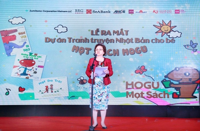 Bà Nguyễn Thị Nga, Chủ tịch Tập đoàn BRG phát biểu tại lễ ra mắt dự án.