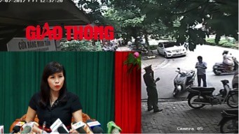 Ảnh đăng trên báo Baogiaothong.vn về chuyện đỗ xe ăn bún.