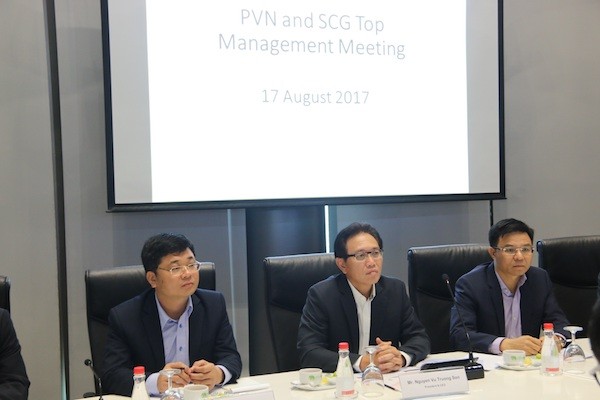 Toàn cảnh buổi làm việc giữa PVN và SCG
