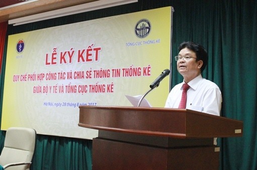 Ông Phạm Lê Tuấn, Thứ trưởng Bộ Y tế phát biểu tại buổi lễ.