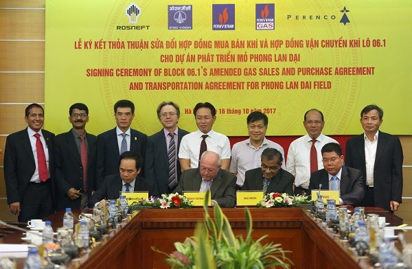 Tập đoàn Dầu khí Việt Nam và các đối tác ký kết Thỏa thuận Sửa đổi Hợp đồng Mua bán khí Lô 06.1