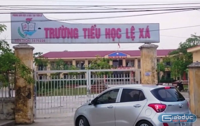 Trường tiểu học Lệ Xá, huyện Tiên Lữ, tỉnh Hưng Yên (Ảnh: Chí Nhân)