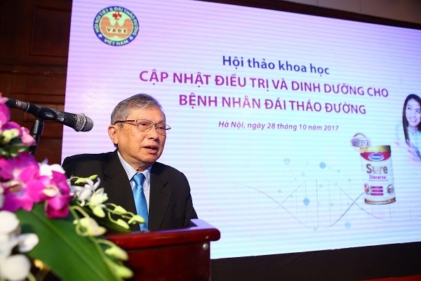 Giáo sư Thái Hồng Quang khai mạc hội nghị khoa học Cập nhật điều trị và dinh dưỡng cho bệnh nhân đái tháo đường