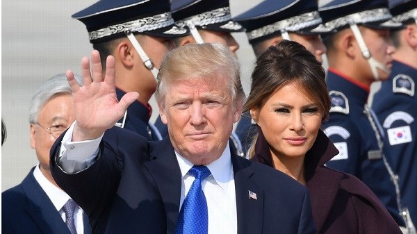 Tổng thống Mỹ Donald Trump và phu nhân (Ảnh: Reuters)