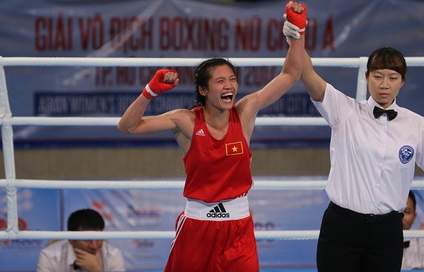 Nguyễn Thị Tâm vừa giành Huy chương Vàng tại Giải vô địch Boxing nữ châu Á 2017