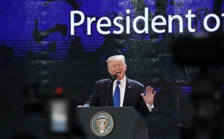 Tổng thống Mỹ Donald Trump phát biểu tại Hội nghị APEC - 2017 (Ảnh: Reuters)
