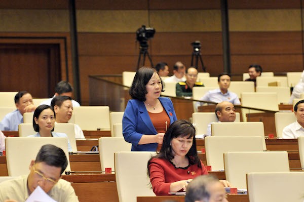 Bà Nguyễn Thị Mai Hoa – Uỷ viên Thường trực Uỷ ban Văn hoá, Giáo dục, Thanh niên, Thiếu niên và Nhi đồng của Quốc hội.