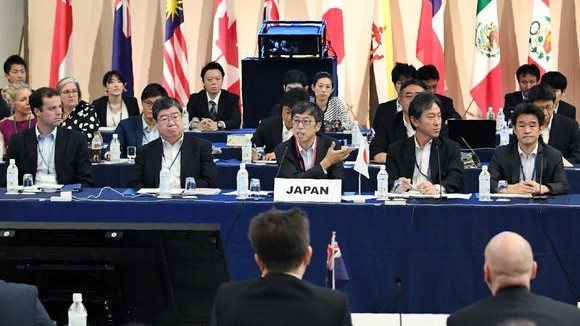 Một cuộc đàm phán cấp Bộ trưởng TPP 11 tại Tokyo, Nhật Bản (Ảnh: Asian Nikkei)