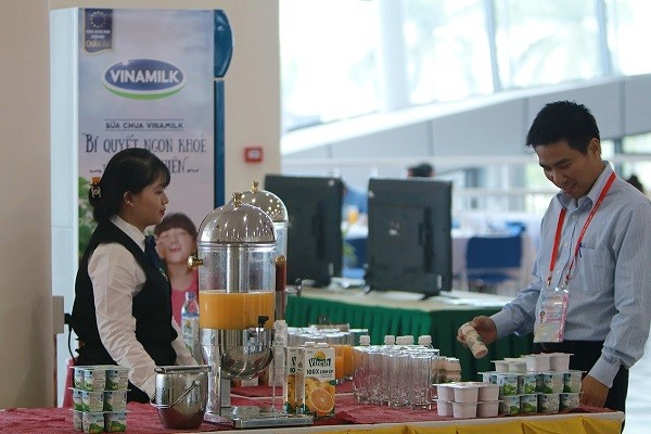 Đa dạng các sản phẩm của Vinamilk được phục vụ tại Hội nghị APEC 2017 (Ảnh: Xuân Phú)