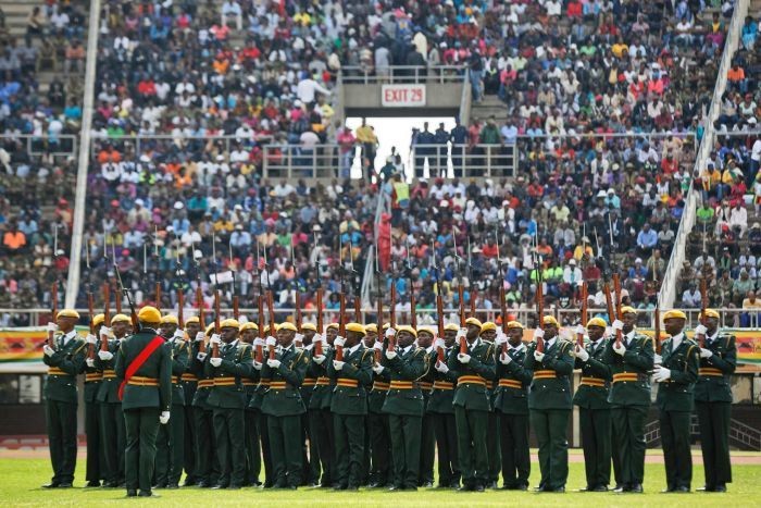 Khung cảnh buổi lễ tuyên thệ của nhậm chức của ông Mnangagwa (Ảnh: Guardian)