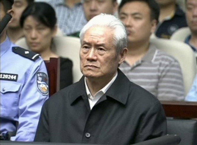 Cựu ủy viên Thường vụ Bộ Chính trị Trung Quốc Chu Vĩnh Khang là một trong những con “hổ lớn” bị trừng phạt trong chiến dịch chống tham nhũng (Ảnh: Tân Hoa Xã)