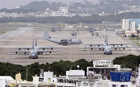 Căn cứ không quân Mỹ tại Futema Nhật Bản (Ảnh: AP)