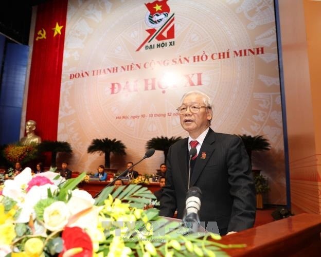 Tổng Bí thư Nguyễn Phú Trọng phát biểu chỉ đạo Đại hội. Ảnh: Trí Dũng/TTXVN
