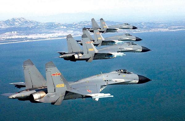 Không quân Trung Quốc tập trận quy mô lớn gần Triều Tiên (Ảnh: AP)