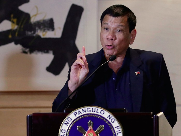 Tổng thống Philippines Rodrigo Duterte (Ảnh: AP)