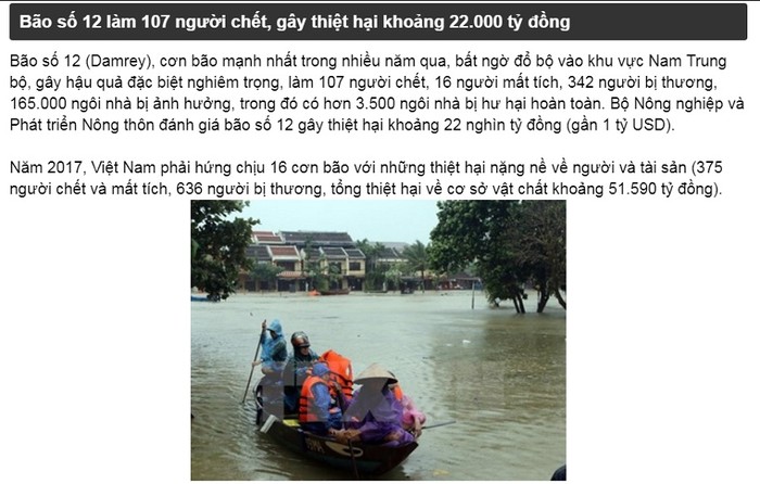 Người dân Hội An dùng thuyền di chuyển trong thành phố (Ảnh: Nguyễn Sơn/TTXVN).