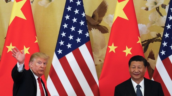 Tổng thống Donald Trump và Chủ tịch Trung Quốc Tập Cận Bình tại một hội nghị song phương (Ảnh: AP)