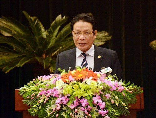 Đồng chí Hoàng Vĩnh Bảo, Thứ trưởng Bộ Thông tin và Truyền thông báo cáo đánh giá công tác báo chí năm 2017 và một số nhiệm vụ trọng tâm năm 2018.