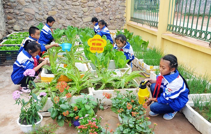 Một hoạt động trải nghiệm ở bậc tiểu học. (Ảnh minh họa: baoquangninh.com.vn)