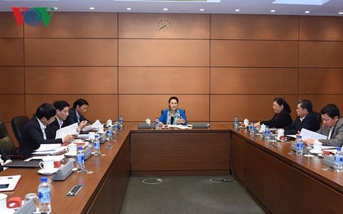 Chủ tịch Quốc hội Nguyễn Thị Kim Ngân chủ trì phiên họp chuẩn bị cho APPF-26 (Ảnh: Lê Tuyết)
