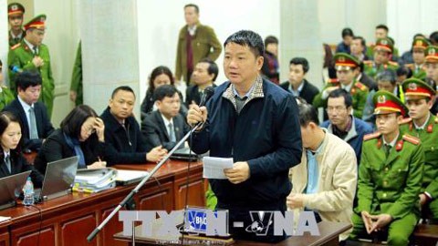 Ông Đinh La Thăng đã bị tuyên phạt 13 năm tù giam về tội Cố ý làm trái quy định của Nhà nước về quản lý kinh tế gây hậu quả nghiêm trọng. Ảnh: TTXVN