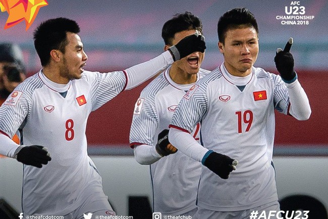U23 Việt Nam làm nên lịch sử bóng đá nước nhà khi đánh bại U23 Qatar để vào chung kết (Ảnh: Vtv.vn)