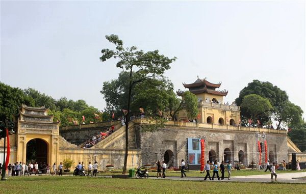 Khu di tích Hoàng Thành Thăng Long. (Ảnh: TTXVN)