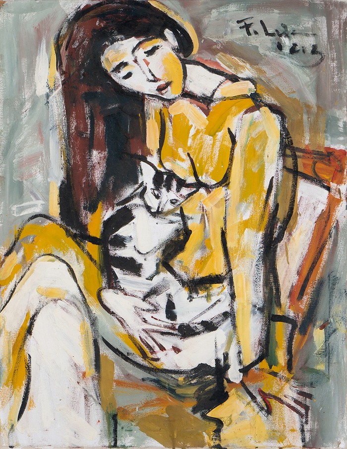 Phạm Lực - Thiếu nữ ôm mèo (2013)