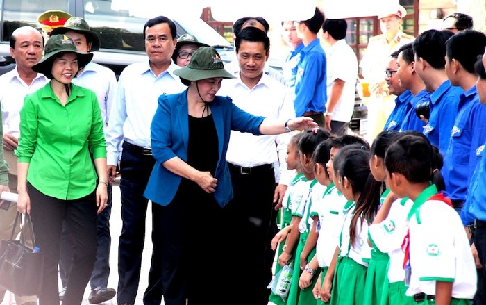 Buổi lễ có sự tham gia của bà Nguyễn Thị Kim Ngân - Ủy viên Bộ Chính trị, Chủ tịch Quốc hội nước Cộng hoà xã hội chủ nghĩa Việt Nam.