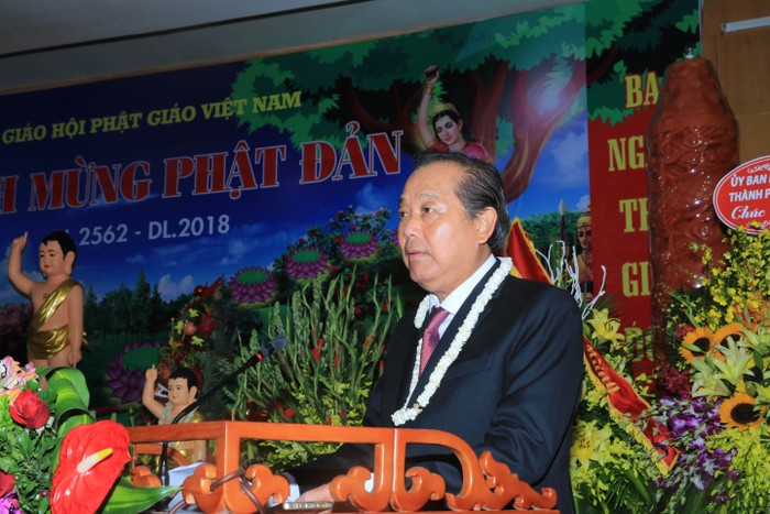 Phó Thủ tướng Trương Hòa Bình phát biểu tại buổi lễ. Ảnh: VGP/Lê Sơn
