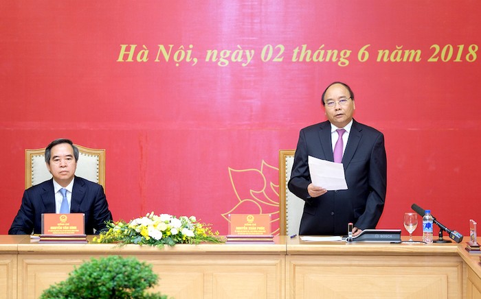Thủ tướng Nguyễn Xuân Phúc phát biểu tại buổi lễ. Ảnh: VGP.