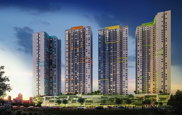 Dự án bao gồm 4 tòa nhà Xuân – Hạ - Thu – Đông.