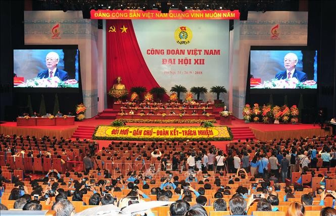Tổng Bí thư Nguyễn Phú Trọng phát biểu tại Đại hội. Ảnh: Nguyễn Khang/TTXVN