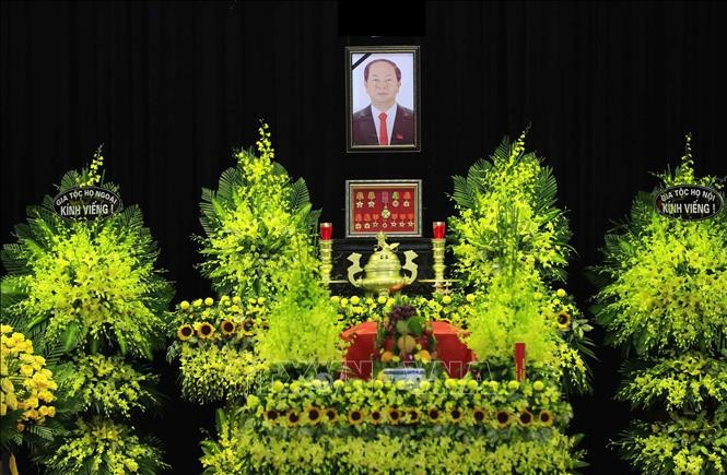 Nhà tang lễ quốc gia, số 5 Trần Thánh Tông (Hà Nội), nơi tổ chức Quốc tang Chủ tịch nước Trần Đại Quang.