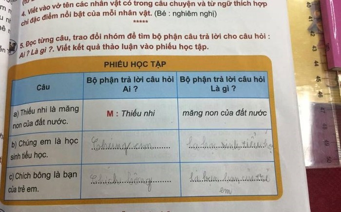 Có những câu chuyện buồn liên quan đến việc học sinh viết vào sách giáo khoa. Ảnh minh họa: http://thieunien.vn