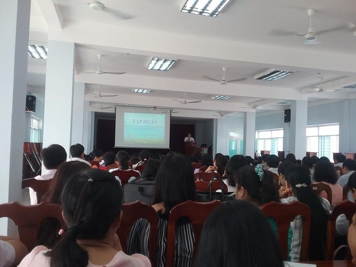 Đồng chí Nguyễn Văn Ba phát biểu chỉ đạo chương trình tập huấn. Ảnh: Sơn Quang Huyến