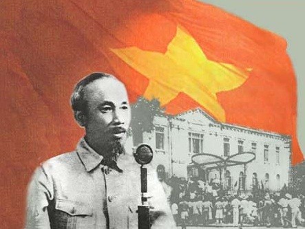 Chủ tịch Hồ Chí Minh đọc bản Tuyên ngôn độc lập tại Quảng trường Ba Đình, ngày 2/9/1945. Ảnh tư liệu.