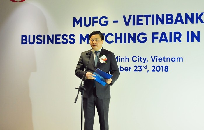 Ông Lê Đức Thọ - Tổng Giám đốc VietinBank phát biểu tại Hội nghị