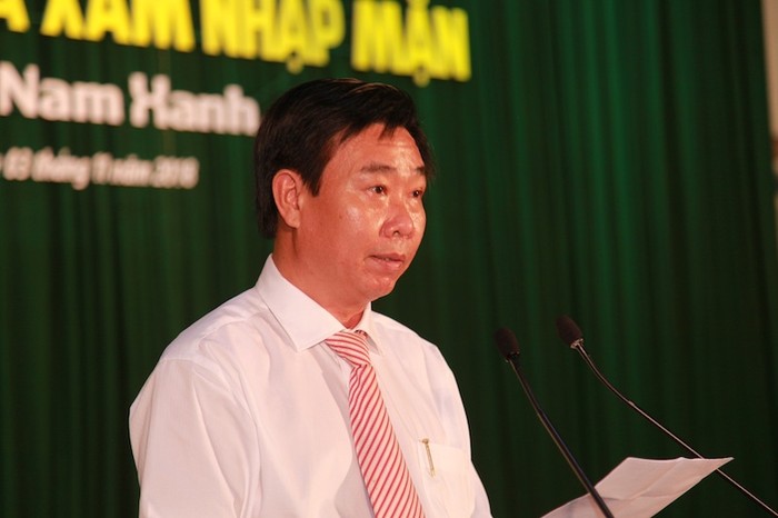 Ông Nguyễn Thanh Hòa – Phó Giám đốc Sở Tài nguyên và Môi trường Thành phố Cần Thơ phát biểu tại lễ phát động