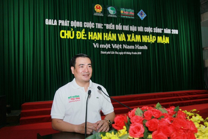 Ông Nguyễn Văn Toàn – Tổng biên tập Tạp chí Môi trường và Cuộc sống – Trưởng ban Tổ chức Cuộc thi phát biểu tại lễ phát động