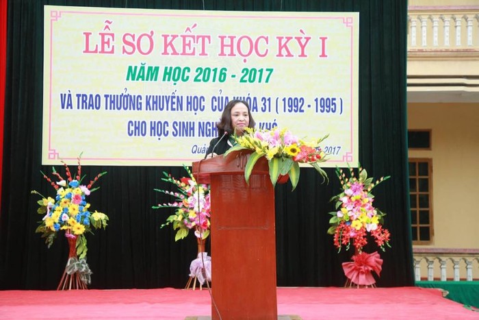 Giờ đây, cô Nguyệt không còn đứng trên bục giảng nhưng cô vẫn đảm nhận công việc ở hội khuyến học thị trấn Quảng Xương (Thanh Hoá).