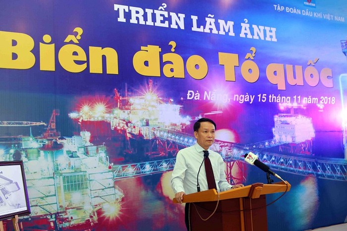 Ông Nguyễn Đức Lợi - Ủy viên Trung ương Đảng, Tổng Giám đốc Thông tấn xã Việt Nam phát biểu tại lễ khai mạc