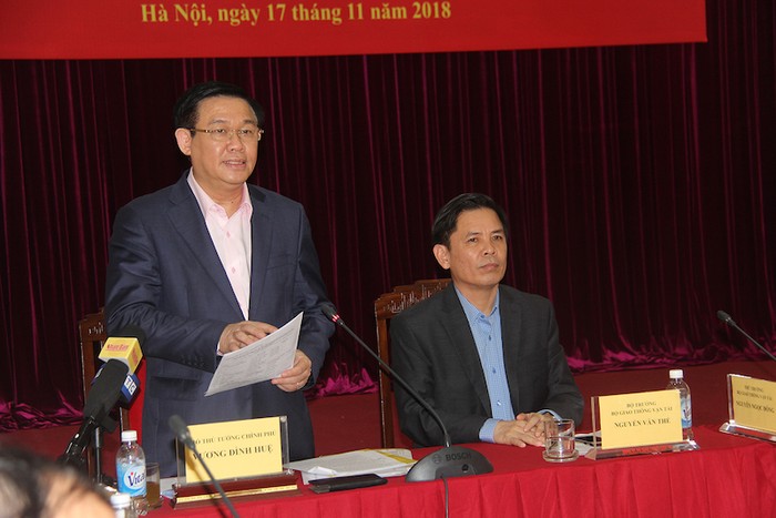 Phó Thủ tướng Vương Đình Huệ phát biểu tại buổi làm việc. Ảnh: VGP/Thành Chung