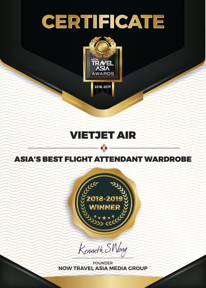 Giải thưởng “Đồng phục tiếp viên đẹp nhất Châu Á”